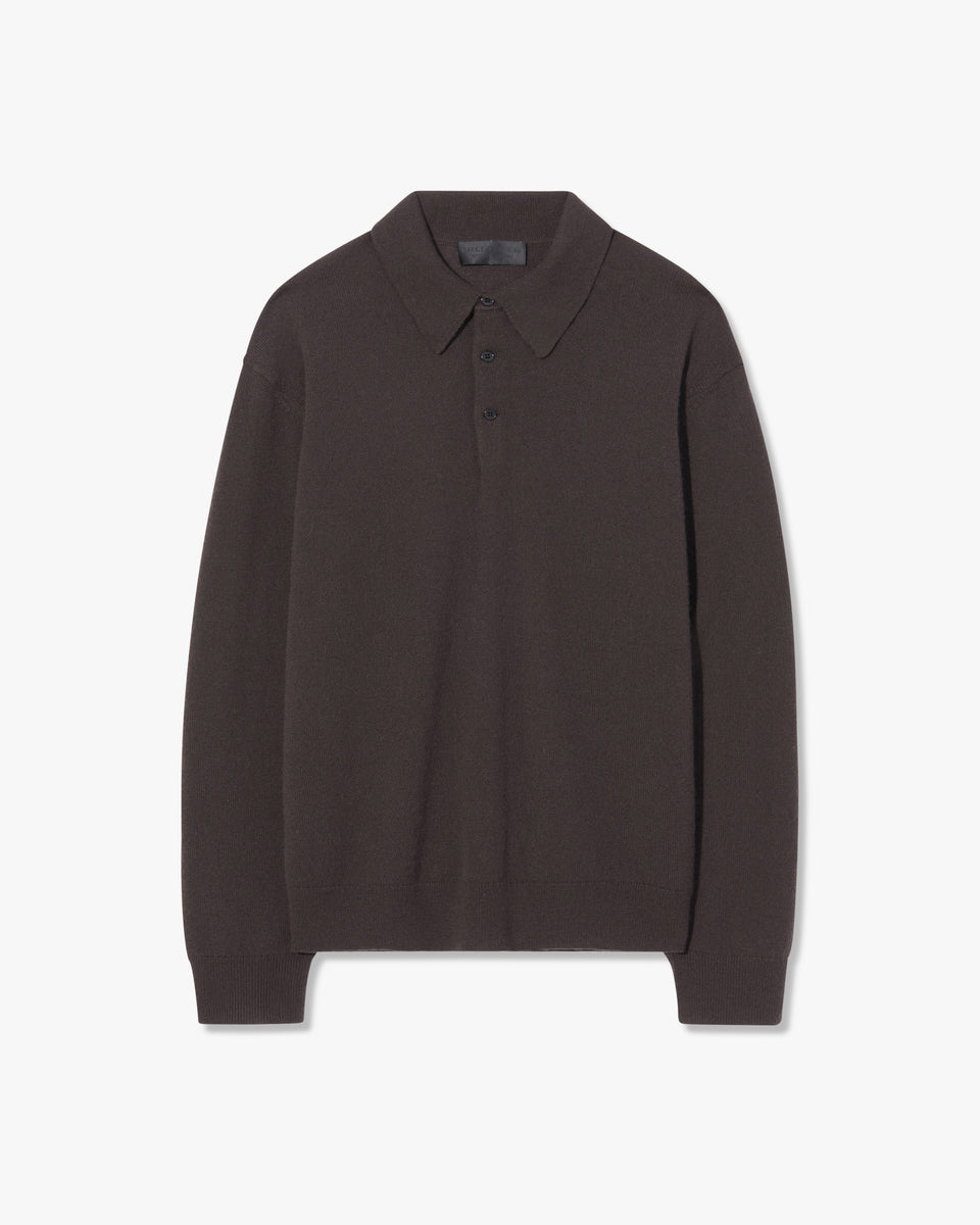 JOVAN CASHMERE POLO IN UMBER