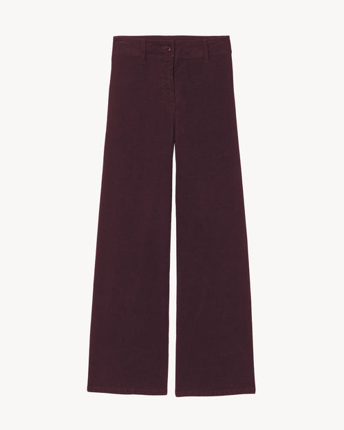 MEGAN CORDUROY PANT IN OXBLOOD