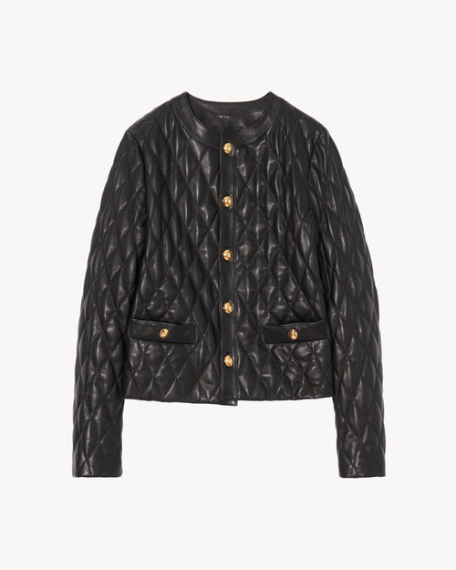 AMY LEATHER JACKET IN BLACK