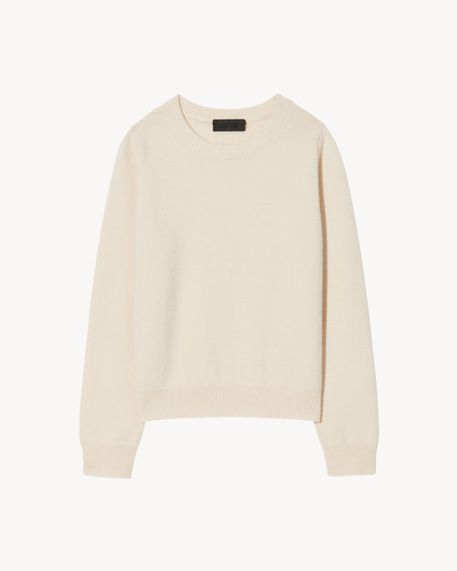 NORA CASHMERE SWEATER IN IVORY