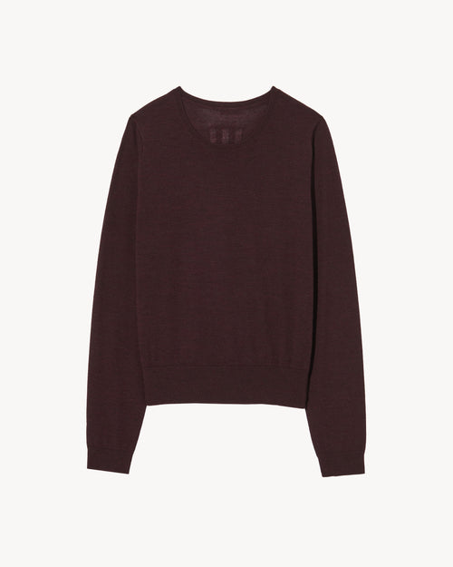 ORIANA SWEATER IN BURGUNDY