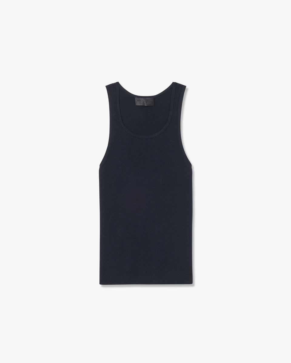 LOTTIE KNIT TANK IN DARK NAVY