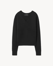 KORINA CASHMERE SWEATER IN BLACK