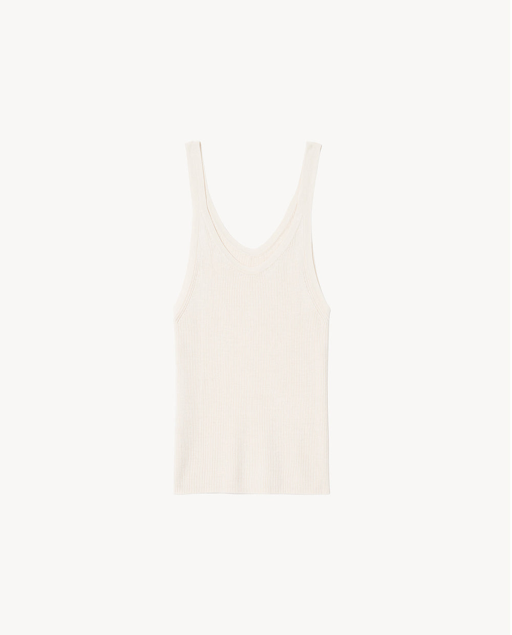 SELAH SILK KNIT TANK IN IVORY