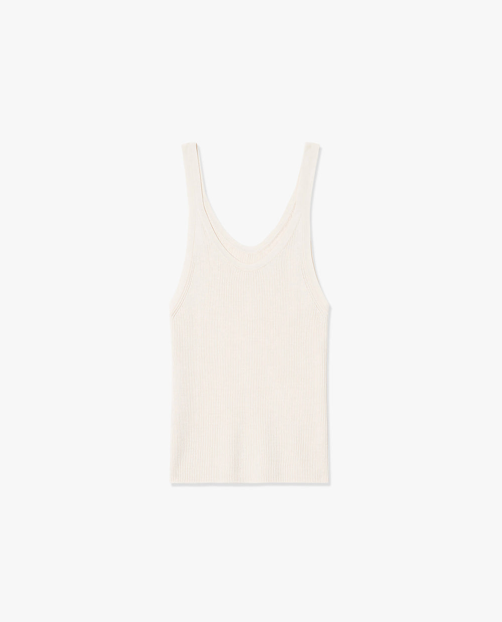 SELAH SILK KNIT TANK IN IVORY