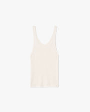 SELAH SILK KNIT TANK IN IVORY