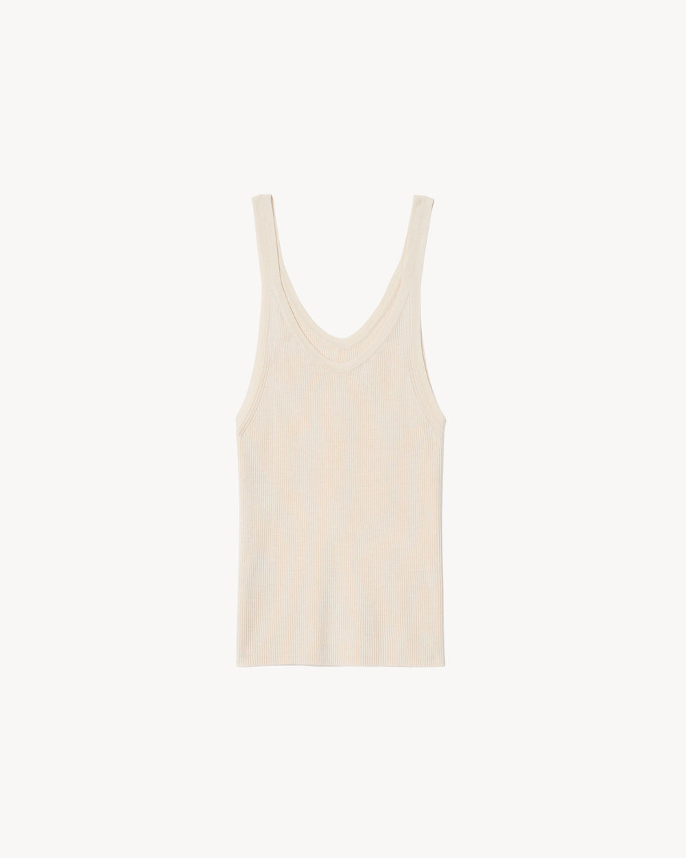 SELAH SILK KNIT TANK IN IVORY