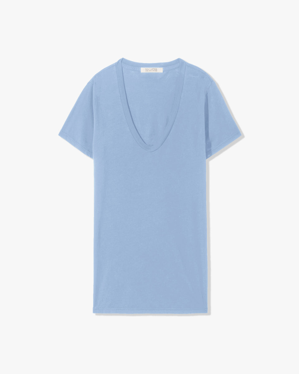 CAROL TEE IN PEARL BLUE