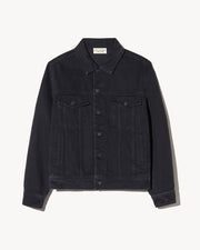 ZANE DENIM JACKET IN JET BLACK