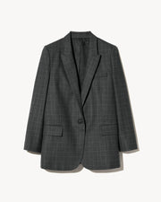 DIANE BLAZER IN ESPRESSO CHECK