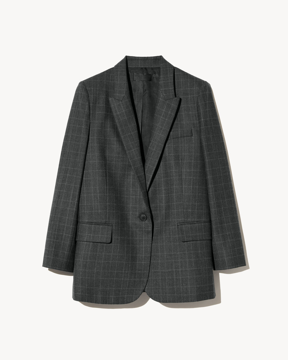 DIANE BLAZER IN ESPRESSO CHECK