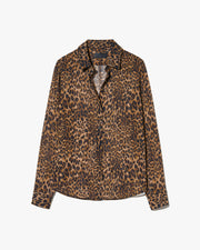 GAIA SILK SHIRT IN VINTAGE LEOPARD PRINT