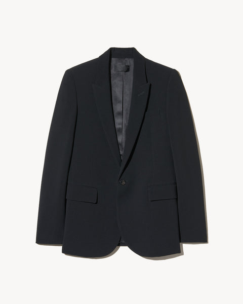 ANABEL BLAZER | Women's Logo Horn Button Closure And Flap Pockets