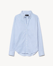 DYLLAN SHIRT IN IVORY/BLUE STRIPES