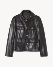 CHAMONIX LEATHER JACKET IN BLACK