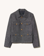 CHAMONIX JACKET IN GRAPHITE DONEGAL
