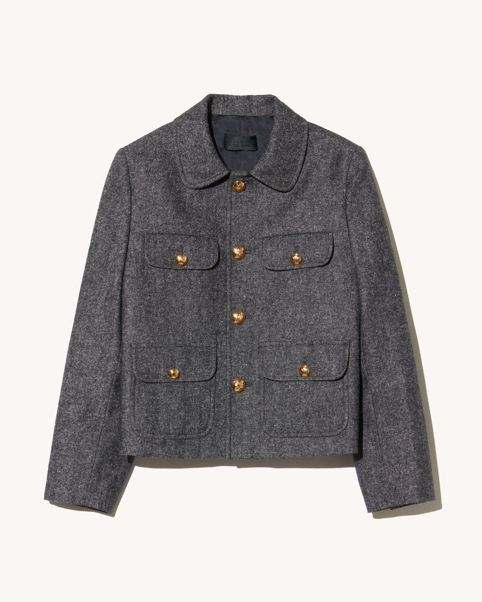 CHAMONIX JACKET IN GRAPHITE DONEGAL