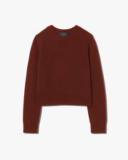 VENUS CASHMERE SWEATER IN DARK RUST