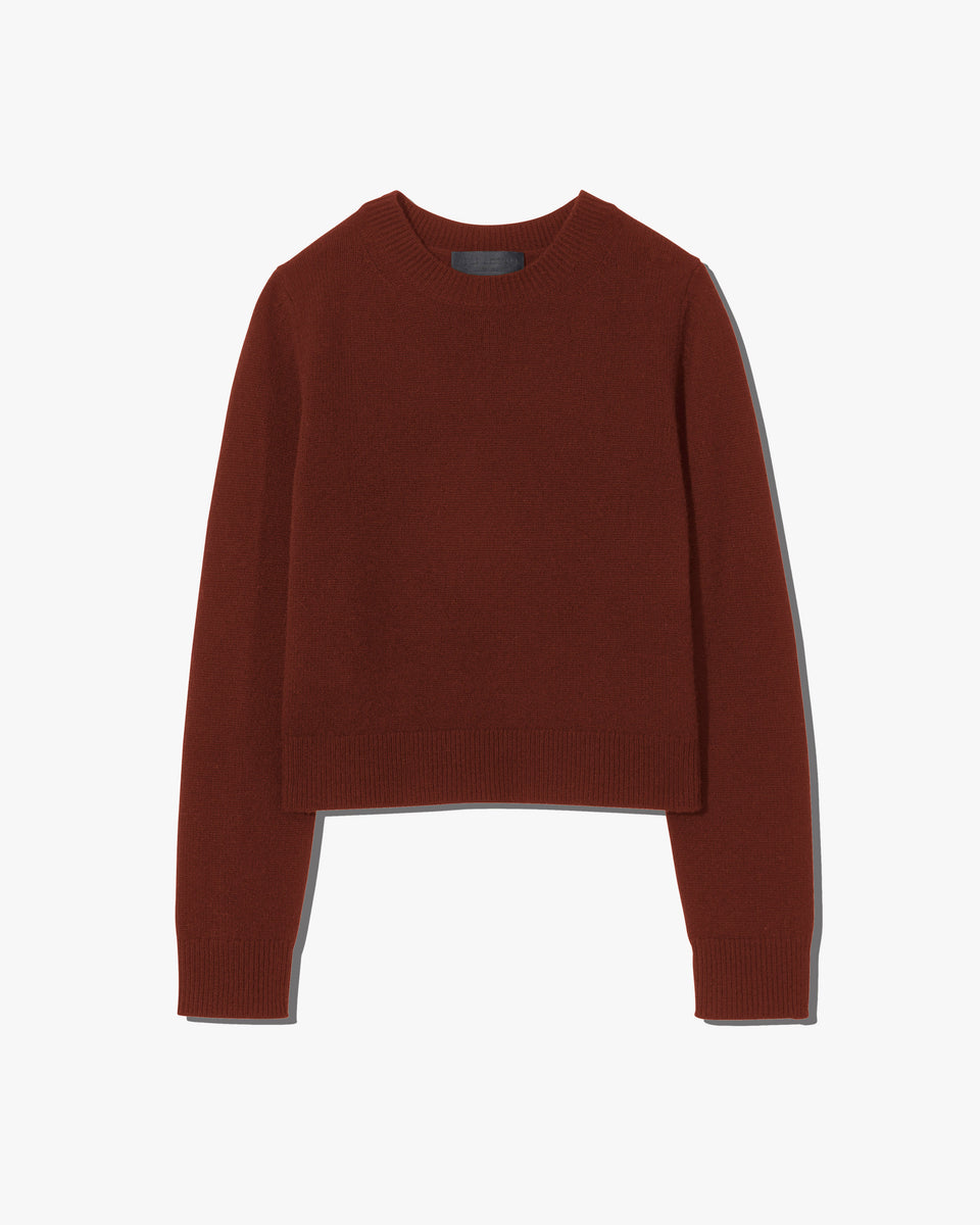 VENUS CASHMERE SWEATER IN DARK RUST