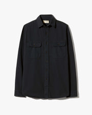 CARMINE UTILITY SHIRT IN JET BLACK