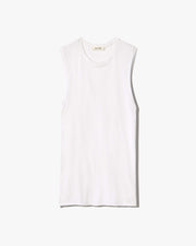 MUSCLE TEE IN WHITE