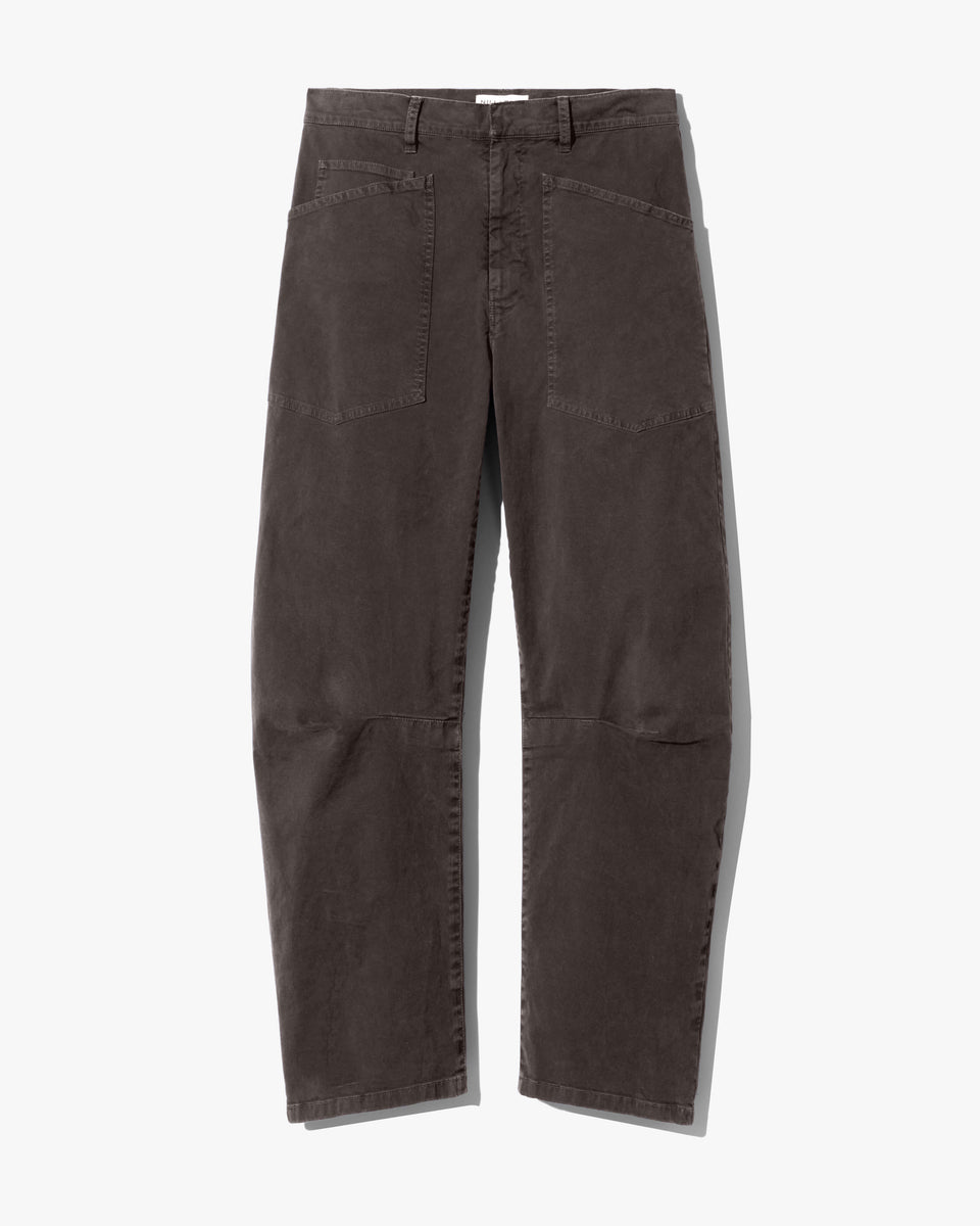 SHON COTTON PANT IN DARK WALNUT