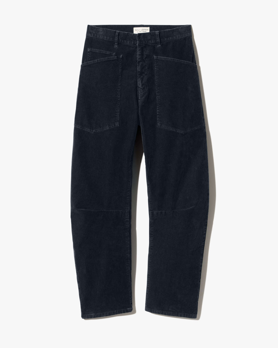 SHON CORDUROY PANT IN DARK CHARCOAL