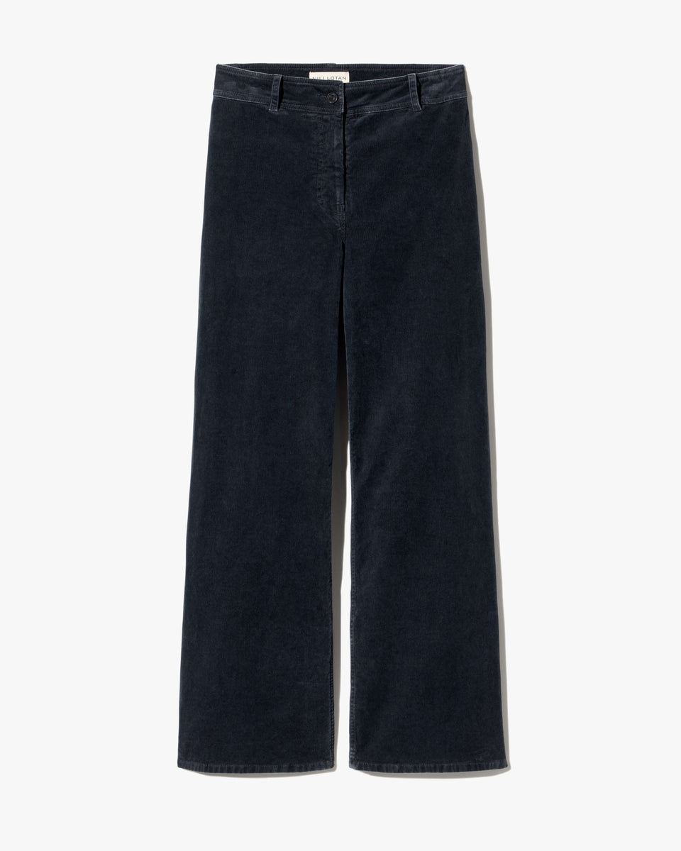 MEGAN CORDUROY PANT IN DARK CHARCOAL