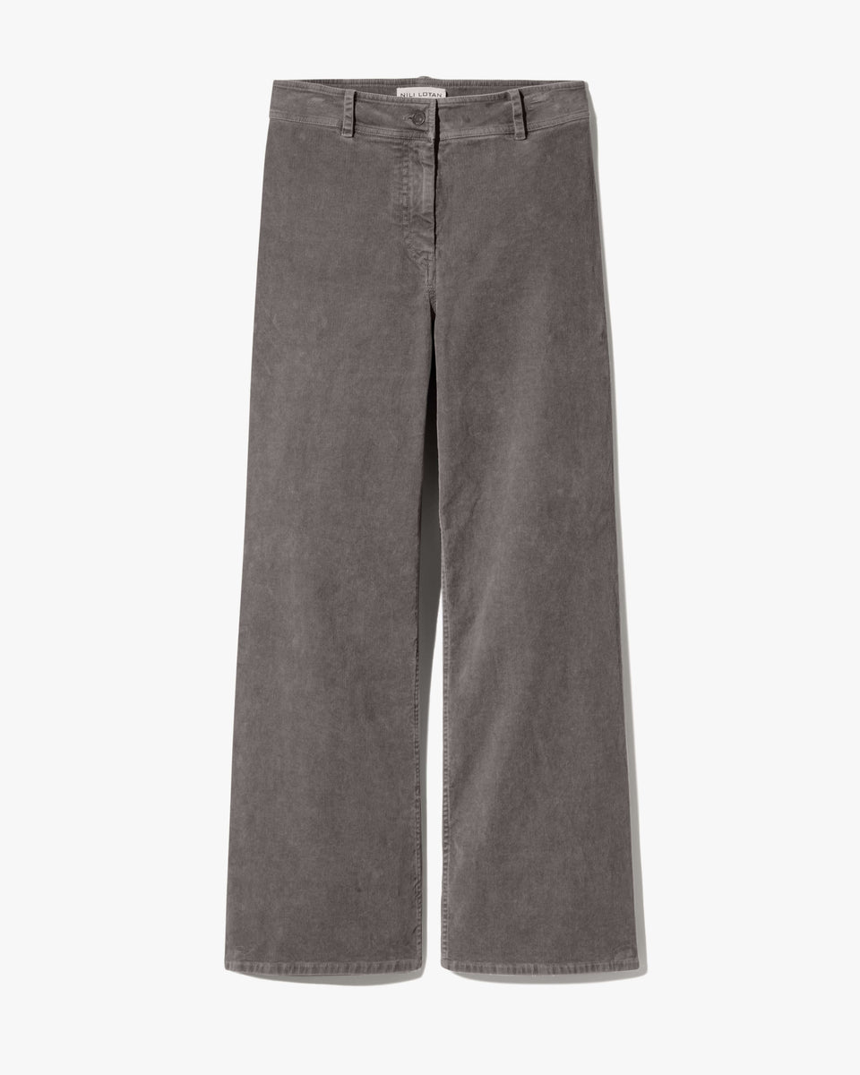 MEGAN CORDUROY PANT IN SAGE GREY