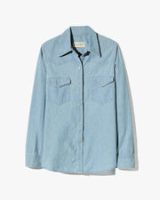 TRAVIS CHAMBRAY SHIRT IN INDIGO CHAMBRAY