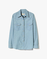 TRAVIS CHAMBRAY SHIRT IN INDIGO CHAMBRAY