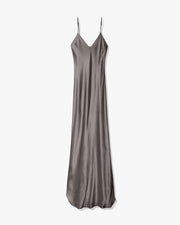 CAMI SILK GOWN IN SAGE GREY