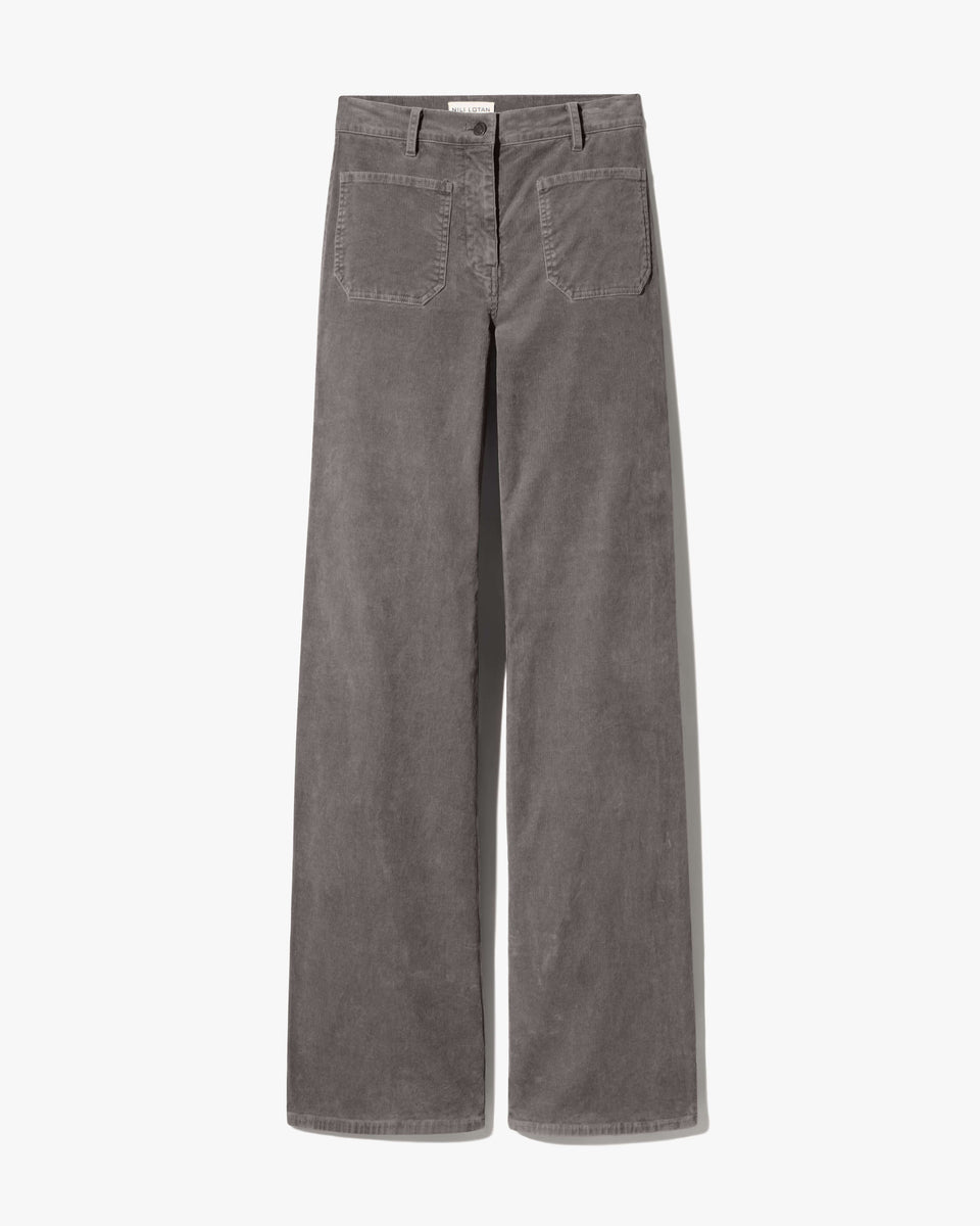 FLORENCE CORDUROY PANT IN SAGE GREY