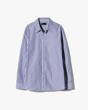 RAPHAEL CLASSIC SHIRT IN MIDNIGHT/WHITE STRIPE