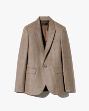 ANABEL WOOL BLAZER IN GLEN TAN