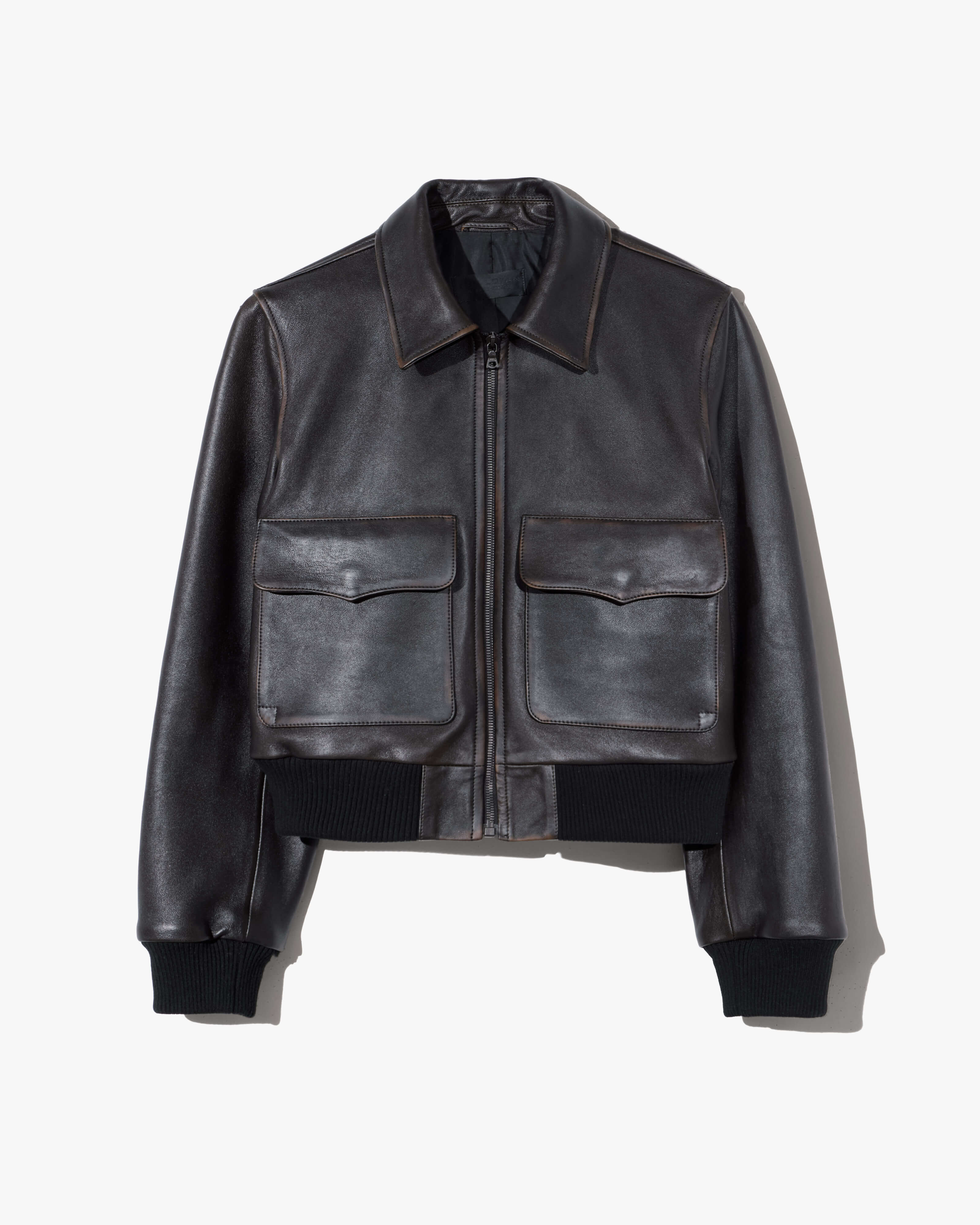 REDLEY LEATHER BOMBER JACKET