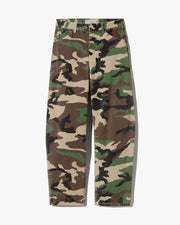 TRIBECA COTTON PANT IN KHAKI OVERDYED CAMO