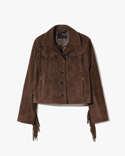 ELOI SUEDE JACKET IN HAZELNUT