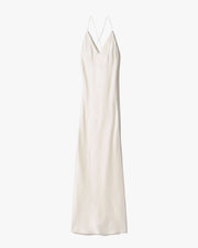 IRA SILK GOWN IN IVORY