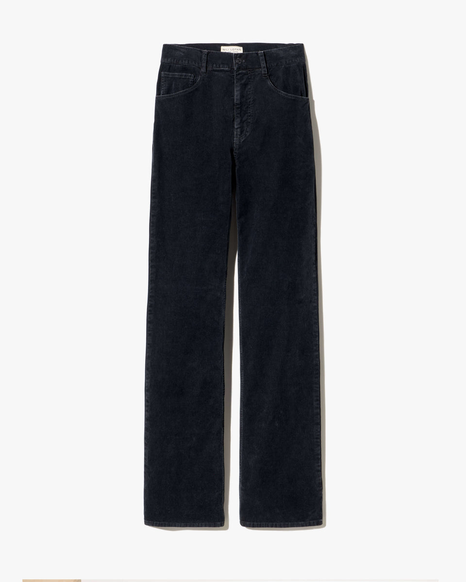 JOAN CORDUROY PANT IN DARK CHARCOAL