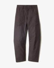 SHON WOOL PANT IN BROWN HERRINGBONE