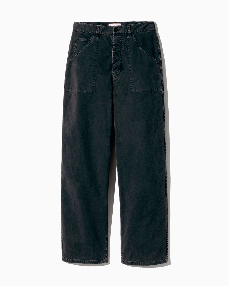 WHITNEY COTTON PANT IN CARBON
