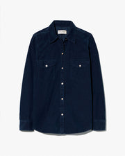 TRAVIS CORDUROY SHIRT IN DUSK NAVY