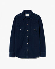 TRAVIS CORDUROY SHIRT IN DUSK NAVY
