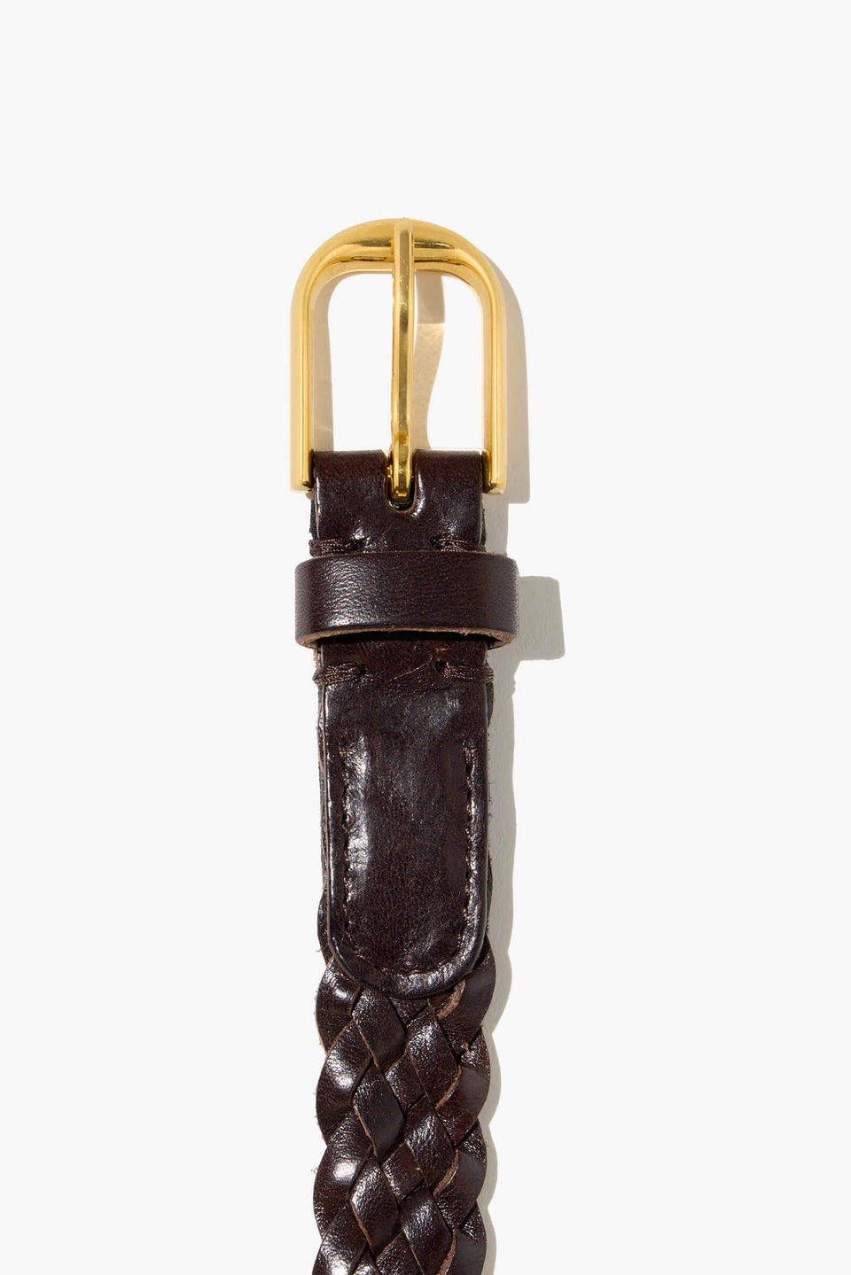 BRAIDED JANE BELT IN ESPRESSO