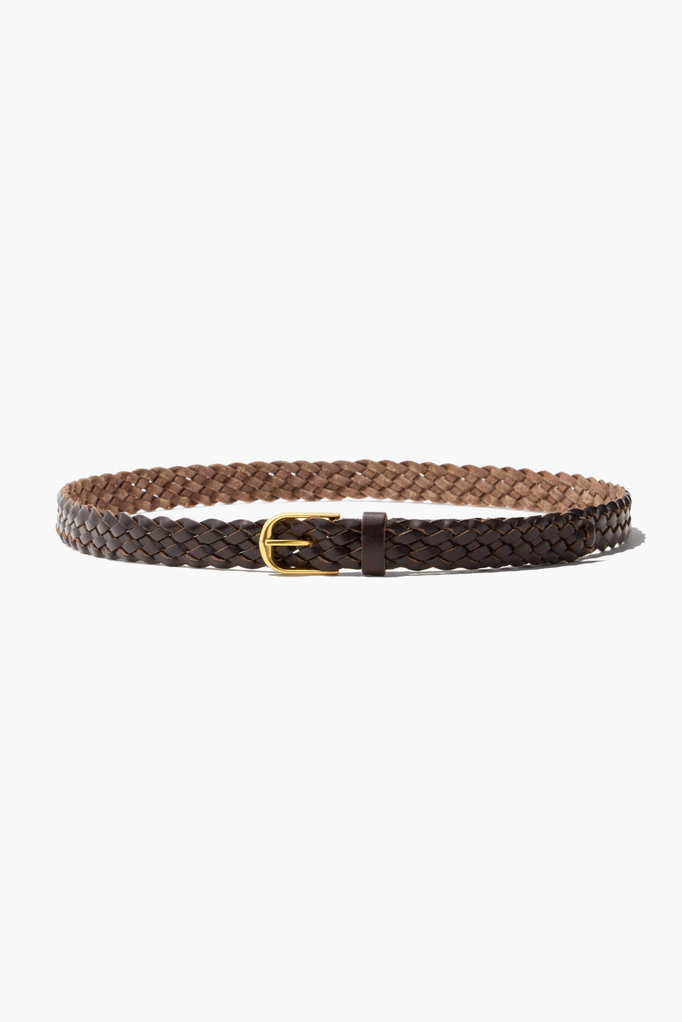 BRAIDED JANE BELT IN ESPRESSO