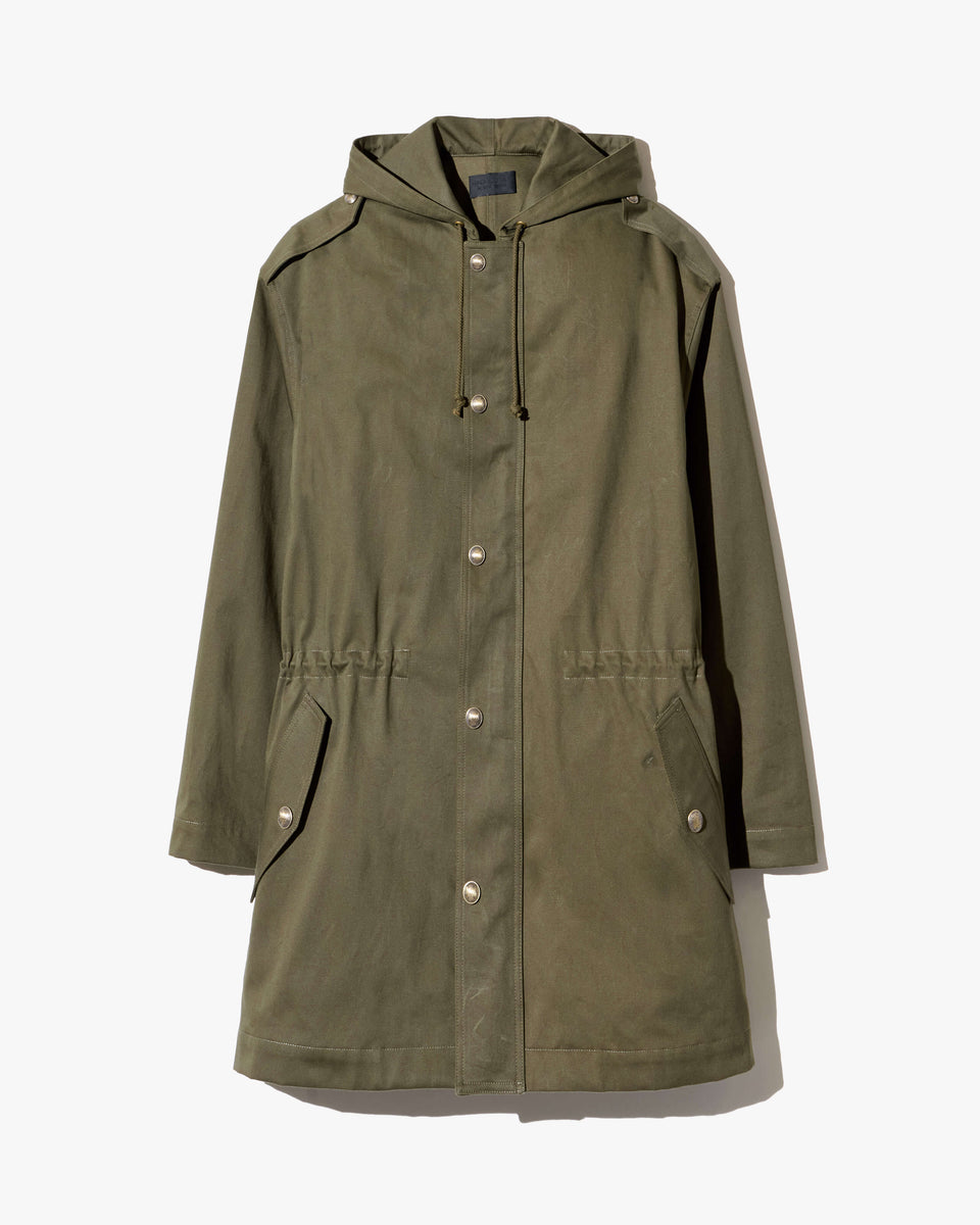 LUCIENNE COTTON PARKA IN ARMY GREEN