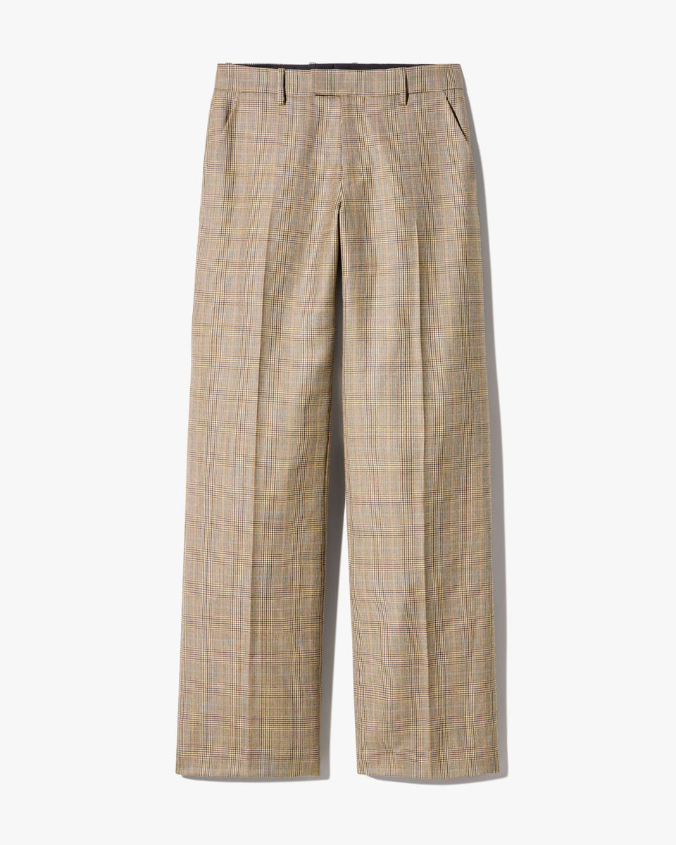 BETHANY WOOL PANT IN GLEN TAN