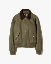 VICTOR BOMBER JACKET IN ARMY GREEN