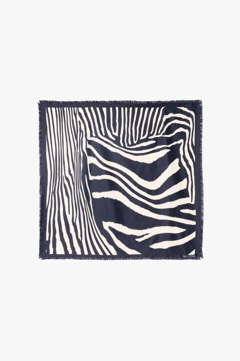 ZEBRA SILK TWILL SCARF IN ZEBRA PRINT